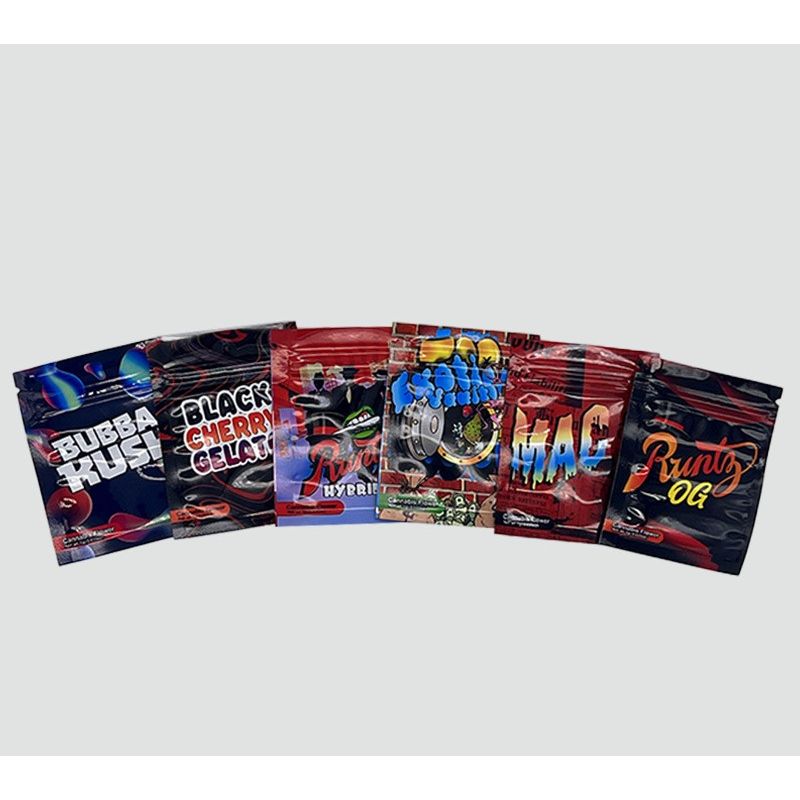 Red Lato Pop Strain Mylar Bags